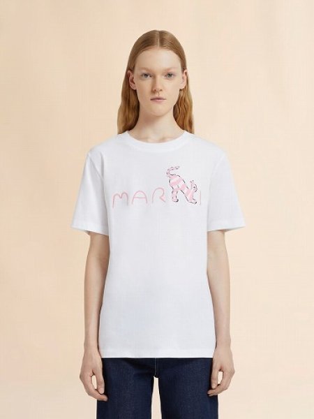 画像3: MARNI Animal Alphabetロゴ Tシャツ (3)