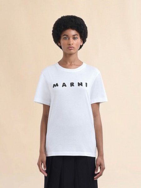 画像2: MARNI ロゴTシャツ (2)