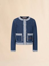画像1: MARNI ブルーデニム インサイドアウトジャケット (1)