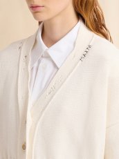 画像4: MARNI ブラック コットン製クロップドカーディガン (ボクシーフィット) (4)