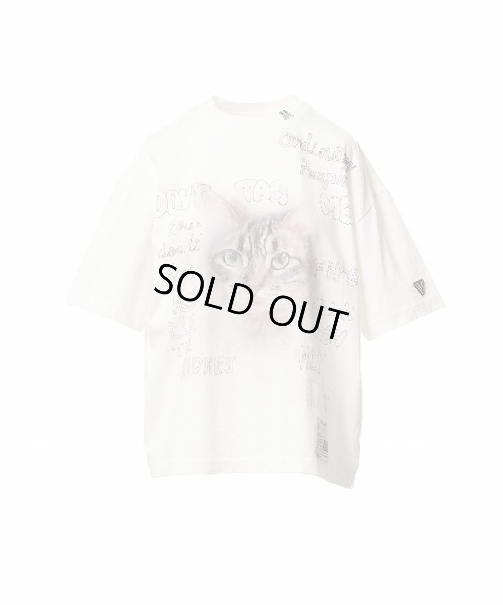 画像1: Maison MIHARA YASUHIRO キャットプリントTシャツ (1)