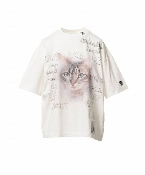 画像1: Maison MIHARA YASUHIRO キャットプリントTシャツ (1)