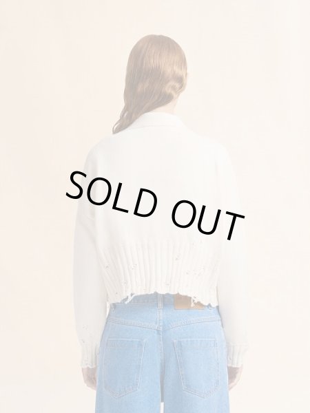 画像3: MARNI ブラック コットン製クロップドカーディガン (ボクシーフィット) (3)