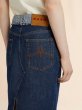 画像4: MARNI ブルー デニム インサイドアウトミディスカート (4)