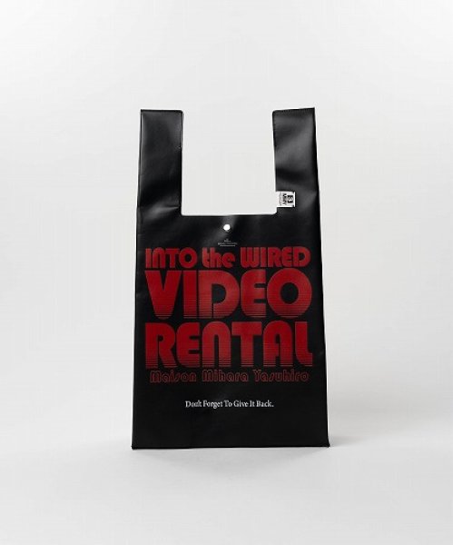 画像2: Maison MIHARA YASUHIRO Video Rental Print Leather Shopping Bag (2)