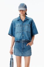 画像2: alexanderwang クロップド デニムシャツ (2)