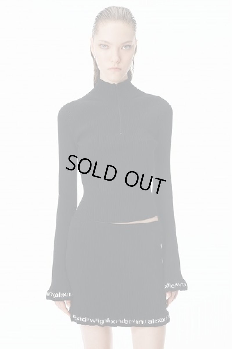 画像1: alexanderwang ロングスリーブ ラッフルヘム タートルネック (1)