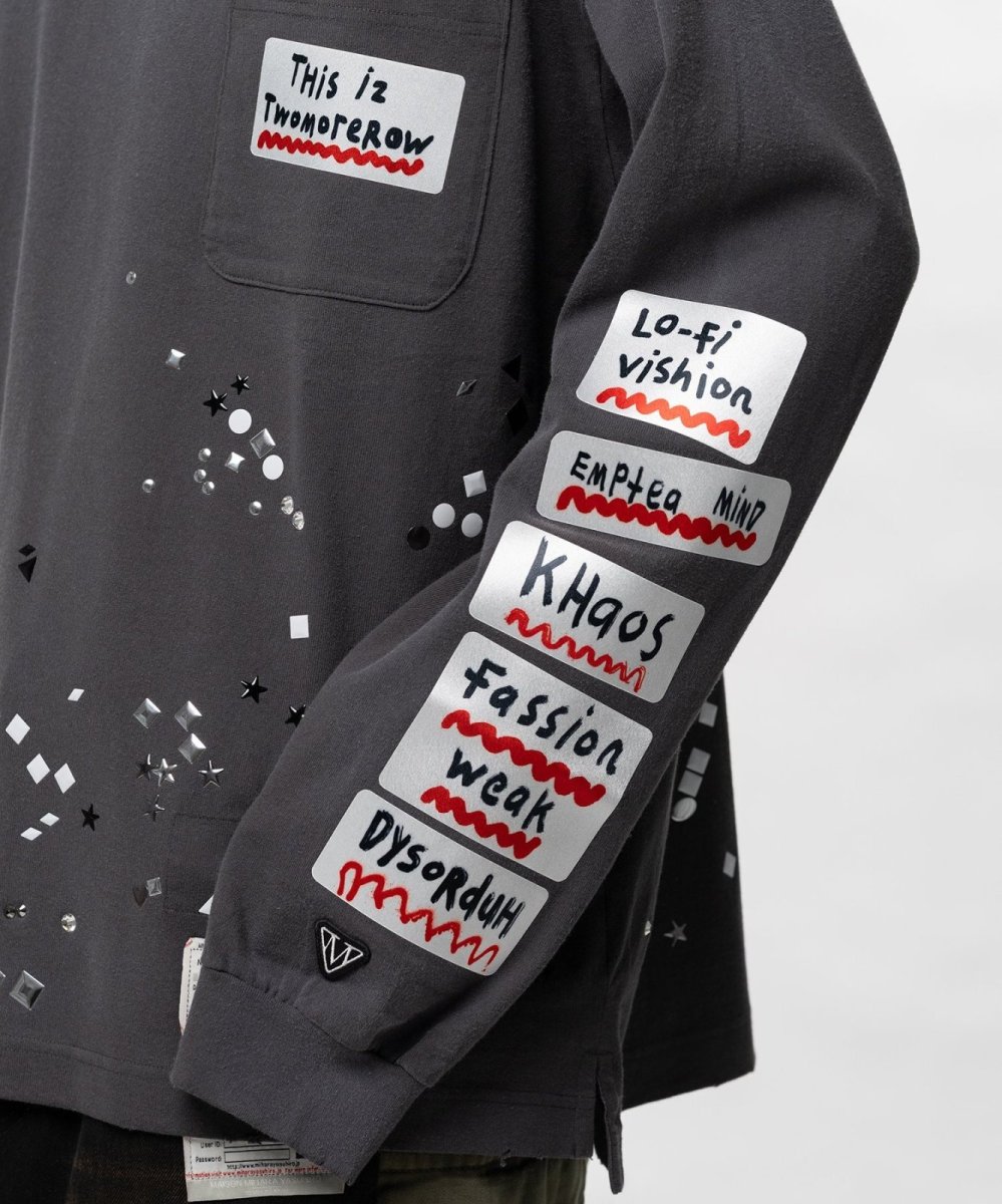 画像8: Maison MIHARA YASUHIRO Embellished Sticker Long Sleeve T-shirt (8)
