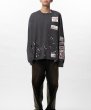 画像4: Maison MIHARA YASUHIRO Embellished Sticker Long Sleeve T-shirt (4)