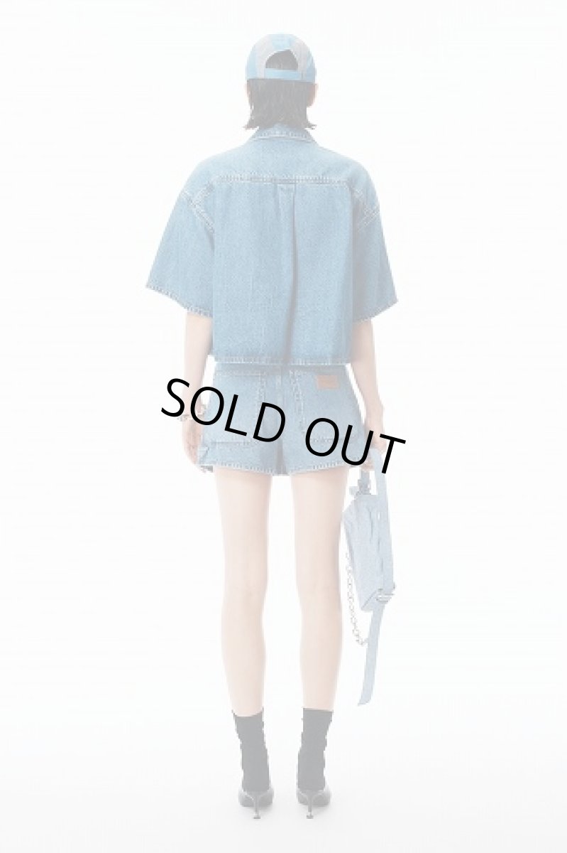 画像4: alexanderwang クロップド デニムシャツ (4)