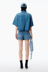 画像4: alexanderwang クロップド デニムシャツ (4)