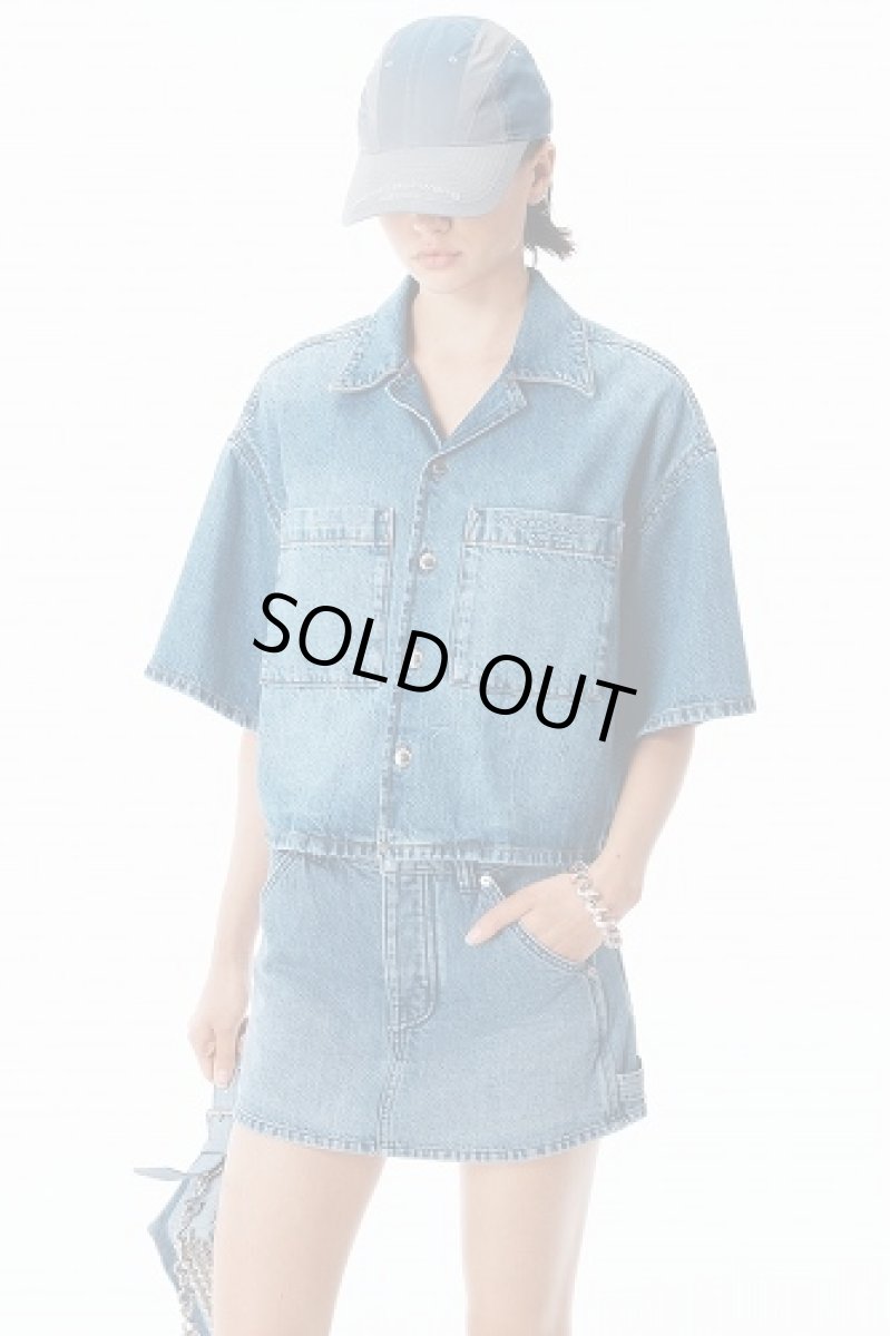 画像3: alexanderwang クロップド デニムシャツ (3)