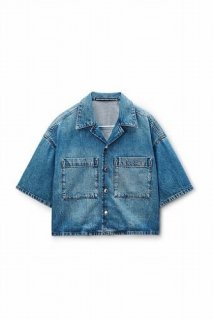 正規取扱店販売品】alexanderwang エイジドグレーデニム バイトロゴ