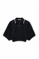 画像1: alexanderwang クロップド シンチ コットンポロ (1)