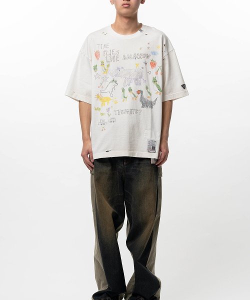 画像1: Maison MIHARA YASUHIRO Kids Doodle Printed T-shirt (1)