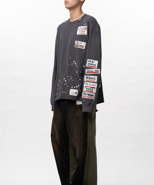 画像5: Maison MIHARA YASUHIRO Embellished Sticker Long Sleeve T-shirt (5)