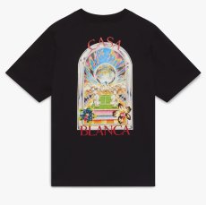 画像2: CASABLANCA White Tennis Landscape Short Sleeve T‑Shirt (2)
