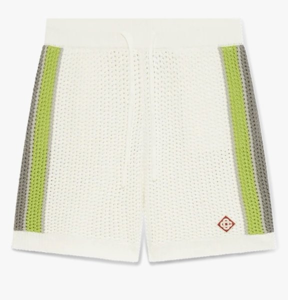 画像1: CASABLANCA Stripe Crochet Shorts (1)