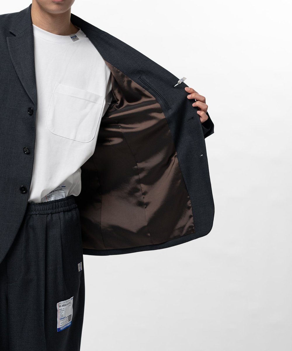 画像8: in・stru(men-tal). MIHARA YASUHIRO / Sharkskin Wool Tailored Jacket (8)