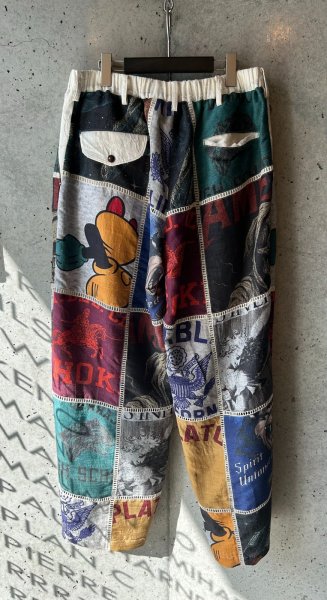 画像2: KHOKI コッキ Patchworked Silk Pants (2)