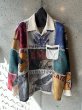 画像1: KHOKI コッキ Patchworked Silk Shirt (1)