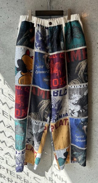 画像1: KHOKI コッキ Patchworked Silk Pants (1)