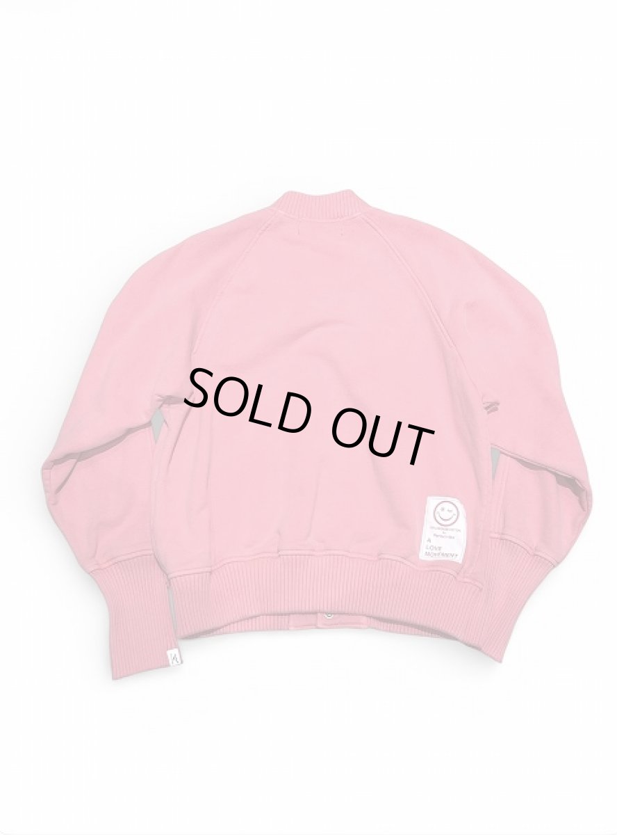 画像2: 【Perfect ribs®︎×A LOVE MOVEMENT】"CALIFORNIA HEALTHY CLUB" Award jacket / Fade Red (2)