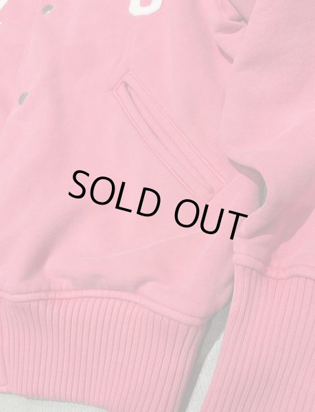 画像4: 【Perfect ribs®︎×A LOVE MOVEMENT】"CALIFORNIA HEALTHY CLUB" Award jacket / Fade Red (4)