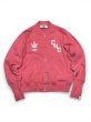 画像1: 【Perfect ribs®︎×A LOVE MOVEMENT】"CALIFORNIA HEALTHY CLUB" Award jacket / Fade Red (1)