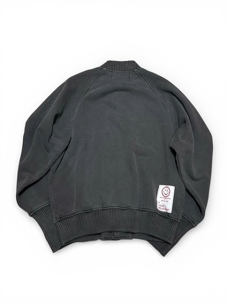 画像2: 【Perfect ribs®︎×A LOVE MOVEMENT】"CALIFORNIA HEALTHY CLUB" Award jacket / Fade Black (2)