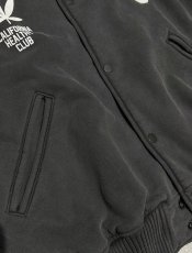 画像4: 【Perfect ribs®︎×A LOVE MOVEMENT】"CALIFORNIA HEALTHY CLUB" Award jacket / Fade Black (4)