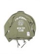 画像2: 【Perfect ribs®︎×A LOVE MOVEMENT】"CALIFORNIA HEALTHY CLUB" Coach jacket / Army Green (2)