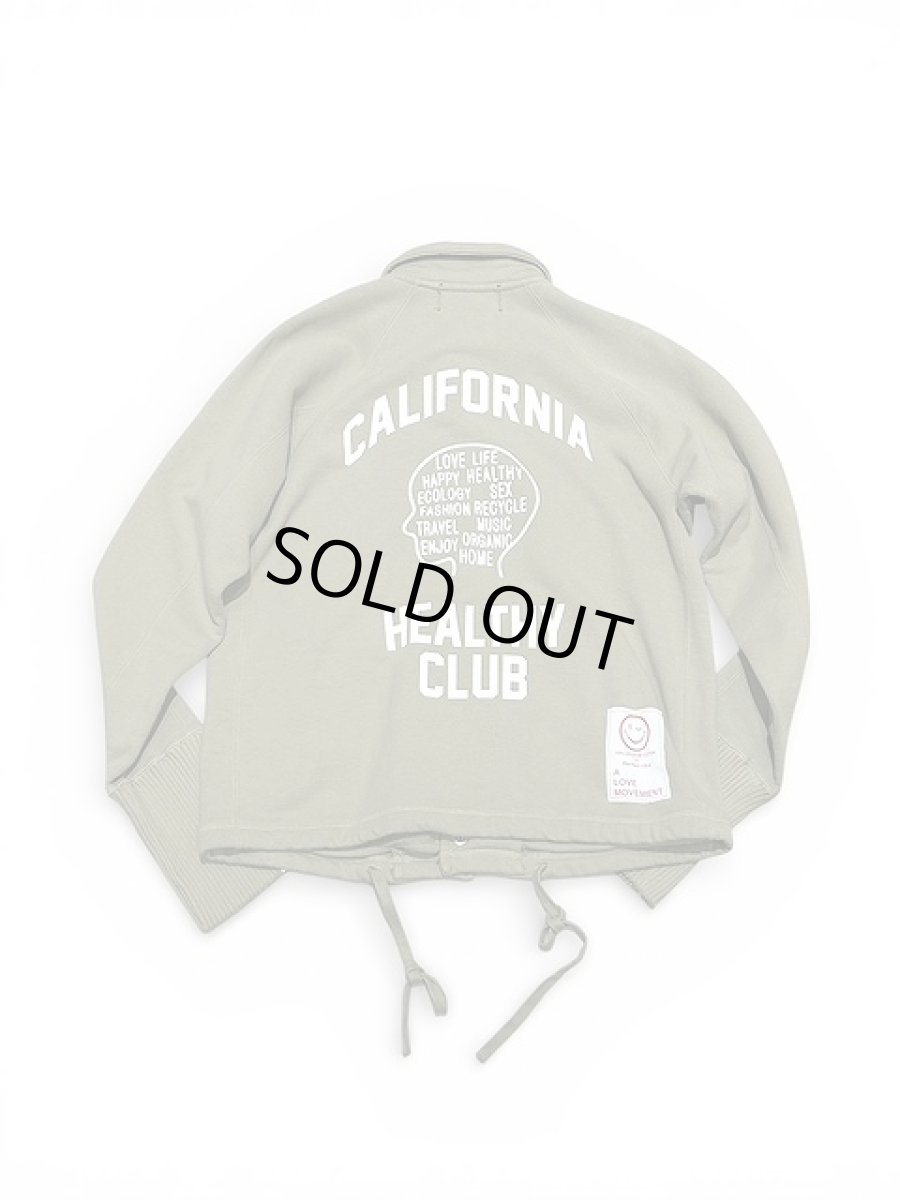 画像2: 【Perfect ribs®︎×A LOVE MOVEMENT】"CALIFORNIA HEALTHY CLUB" Coach jacket / Army Green (2)