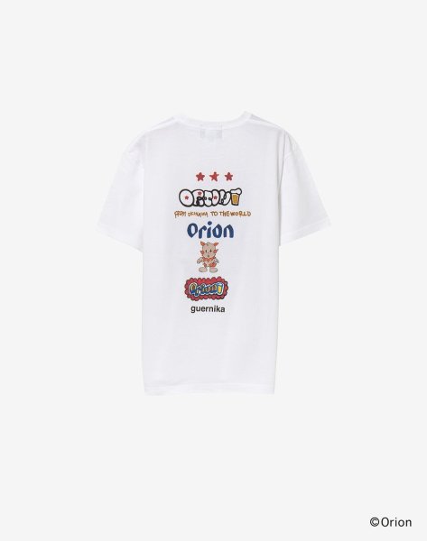 画像2: 【guernika×ORIONBEER】ORION THE DRAFT ART PRINT T-SHIRT / White (2)