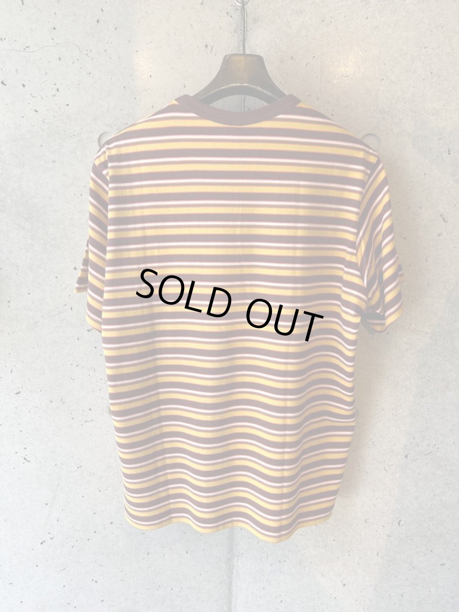 画像3: KHOKI コッキ  Hand-Embroidered Stripe T-Shirt (3)