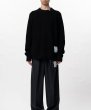 画像3: in・stru(men-tal). MIHARA YASUHIRO /Cotton High Density Knit Sweater Black (3)
