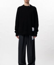 画像3: in・stru(men-tal). MIHARA YASUHIRO /Cotton High Density Knit Sweater Black (3)