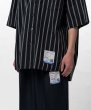 画像4: in・stru(men-tal). MIHARA YASUHIRO / Cotton High Density Stripe Short-sleeve Shirt BLACK (4)