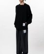 画像4: in・stru(men-tal). MIHARA YASUHIRO /Cotton High Density Knit Sweater Black (4)