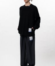画像4: in・stru(men-tal). MIHARA YASUHIRO /Cotton High Density Knit Sweater Black (4)