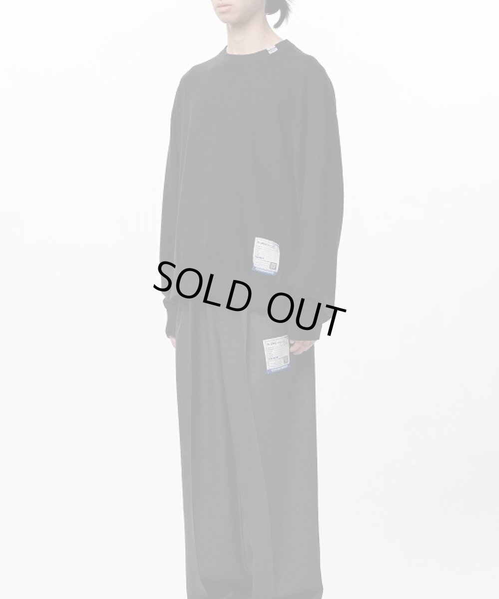 画像4: in・stru(men-tal). MIHARA YASUHIRO / High Gauge Knit Sweater Black (4)