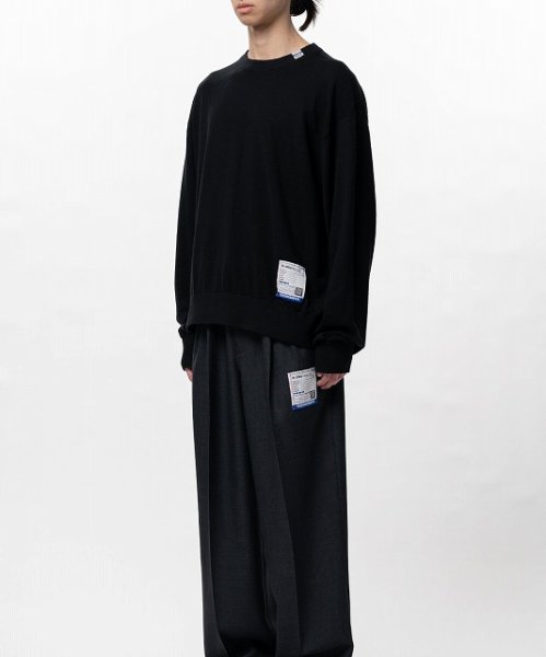 画像4: in・stru(men-tal). MIHARA YASUHIRO / High Gauge Knit Sweater Black (4)