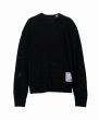画像1: in・stru(men-tal). MIHARA YASUHIRO /Cotton High Density Knit Sweater Black (1)