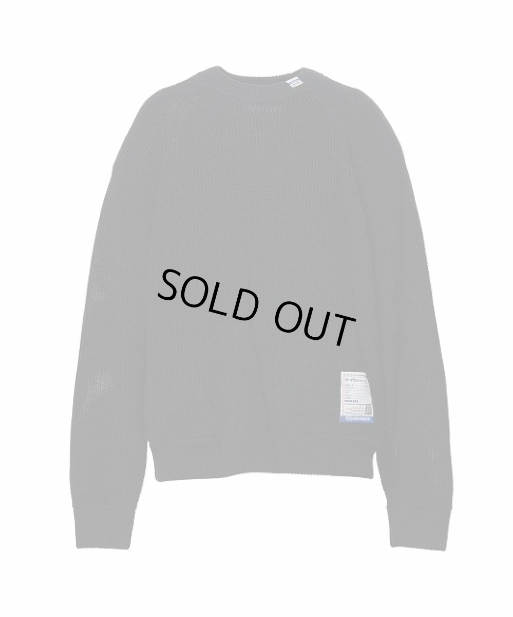 画像1: in・stru(men-tal). MIHARA YASUHIRO /Cotton High Density Knit Sweater Black (1)