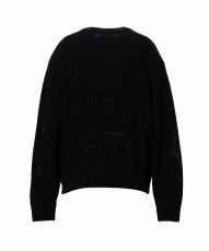 画像2: in・stru(men-tal). MIHARA YASUHIRO /Cotton High Density Knit Sweater Black (2)