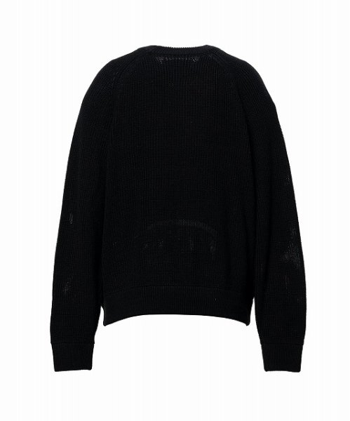画像2: in・stru(men-tal). MIHARA YASUHIRO /Cotton High Density Knit Sweater Black (2)