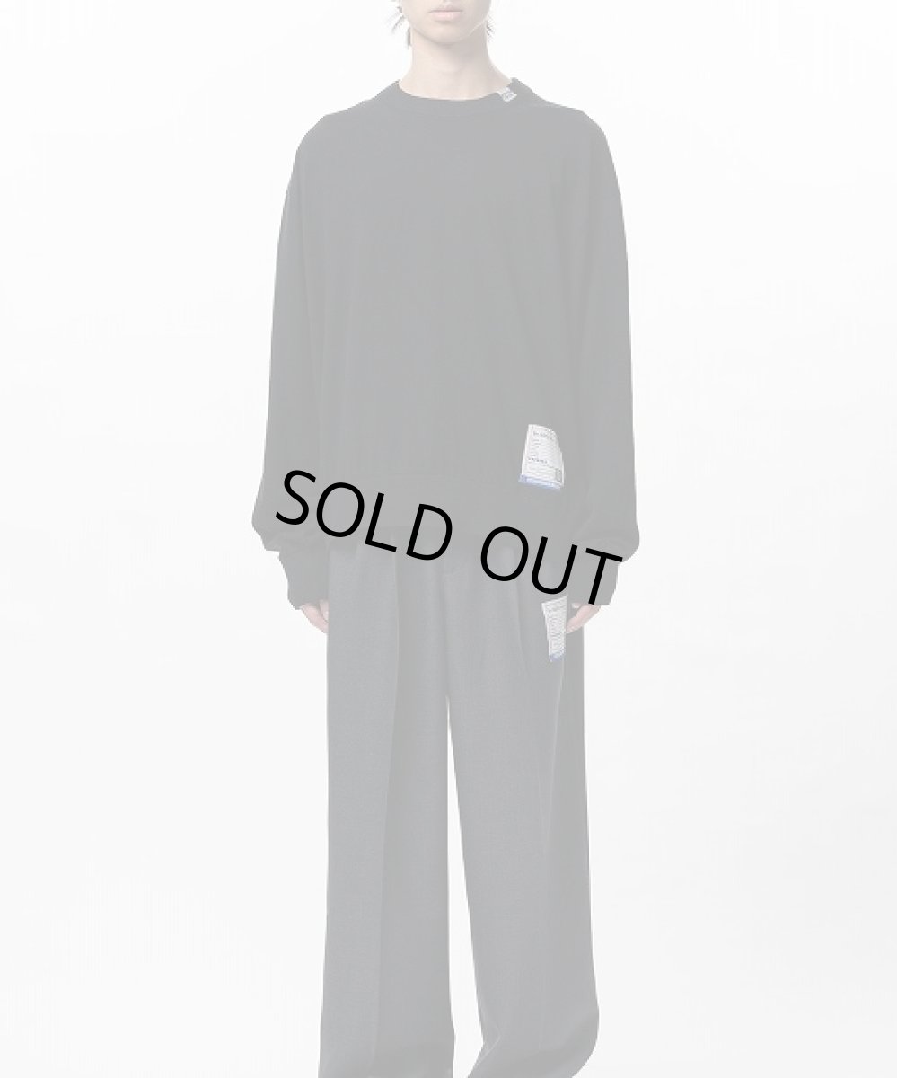 画像3: in・stru(men-tal). MIHARA YASUHIRO / High Gauge Knit Sweater Black (3)