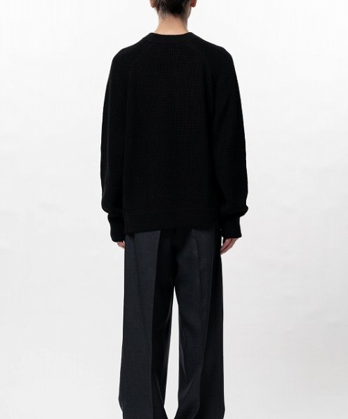 画像5: in・stru(men-tal). MIHARA YASUHIRO /Cotton High Density Knit Sweater Black (5)