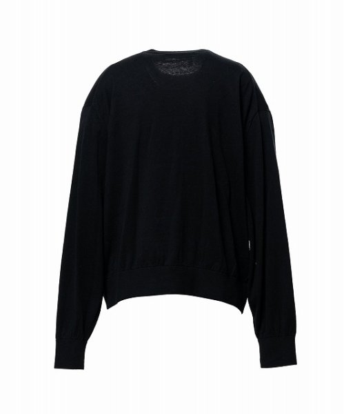 画像2: in・stru(men-tal). MIHARA YASUHIRO / High Gauge Knit Sweater Black (2)