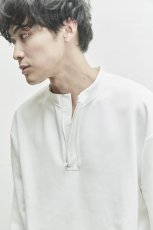 画像5: THE SWINGGGR / HALF ZIP SWEAT PULLOVER : WHITE (5)